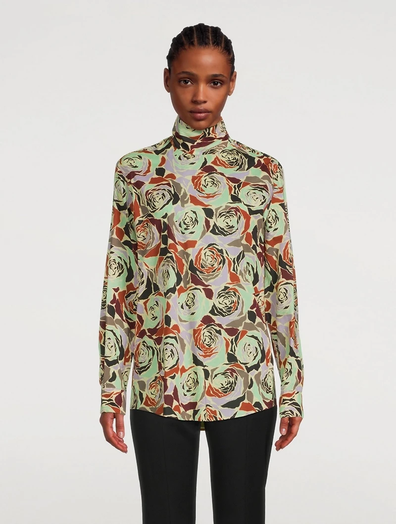 Contisy Cotton High-Neck Shirt