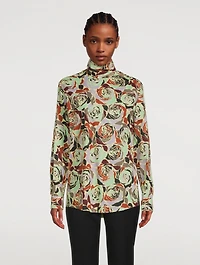Contisy Cotton High-Neck Shirt