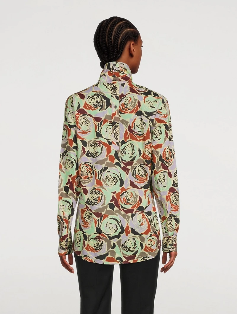 Contisy Cotton High-Neck Shirt