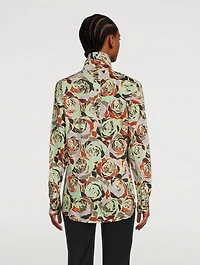 Contisy Cotton High-Neck Shirt