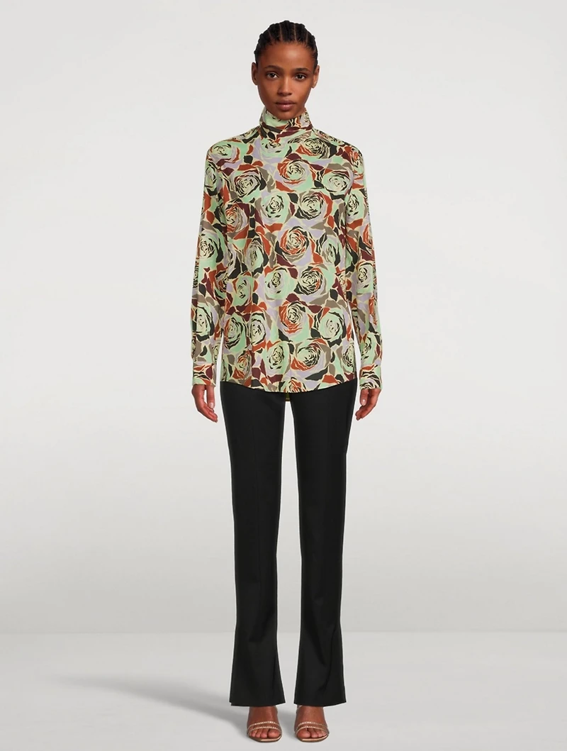 Contisy Cotton High-Neck Shirt