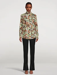 Contisy Cotton High-Neck Shirt