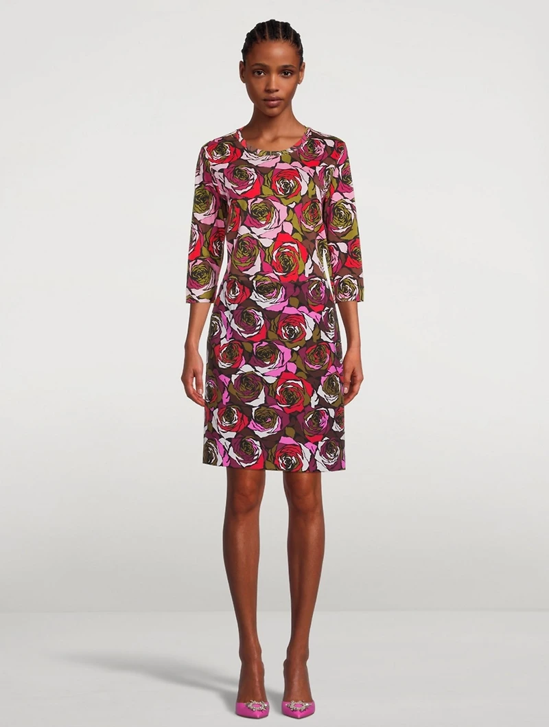 Salby Cotton Printed Pencil Skirt