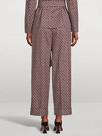 Pakora Cotton Printed Straight-Leg Pants