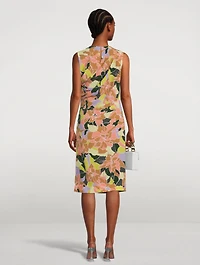 Devos Printed Sleeveless Midi Dress
