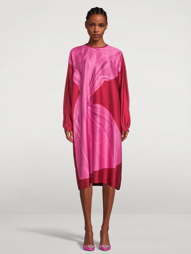Dosta Long-Sleeve Midi Dress