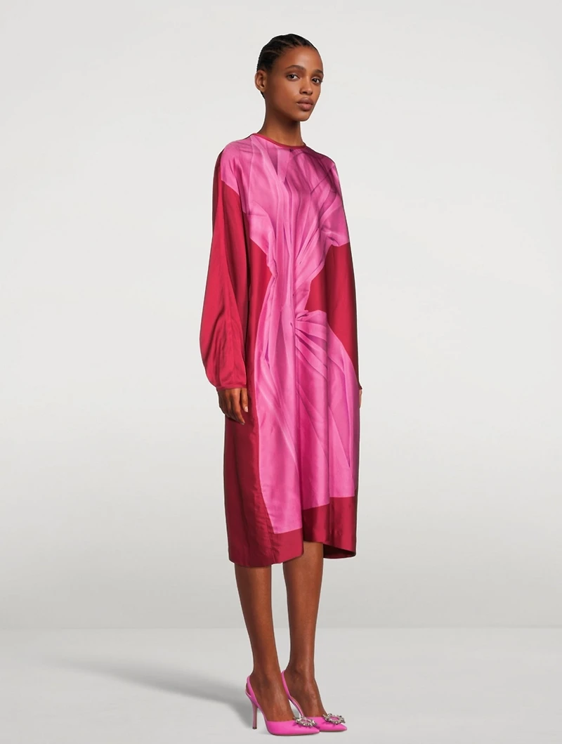 Dosta Long-Sleeve Midi Dress