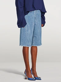 Pinel Long Denim Shorts