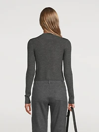 Contoy Cropped Wool And Cashmere Cardigan