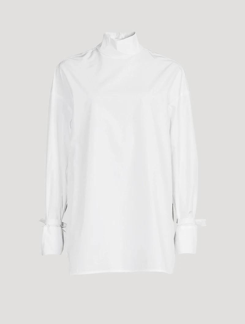 Enmedio Backwards Cotton Poplin Shirt