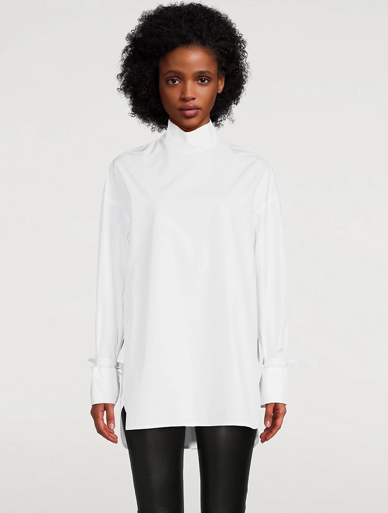 Enmedio Backwards Cotton Poplin Shirt