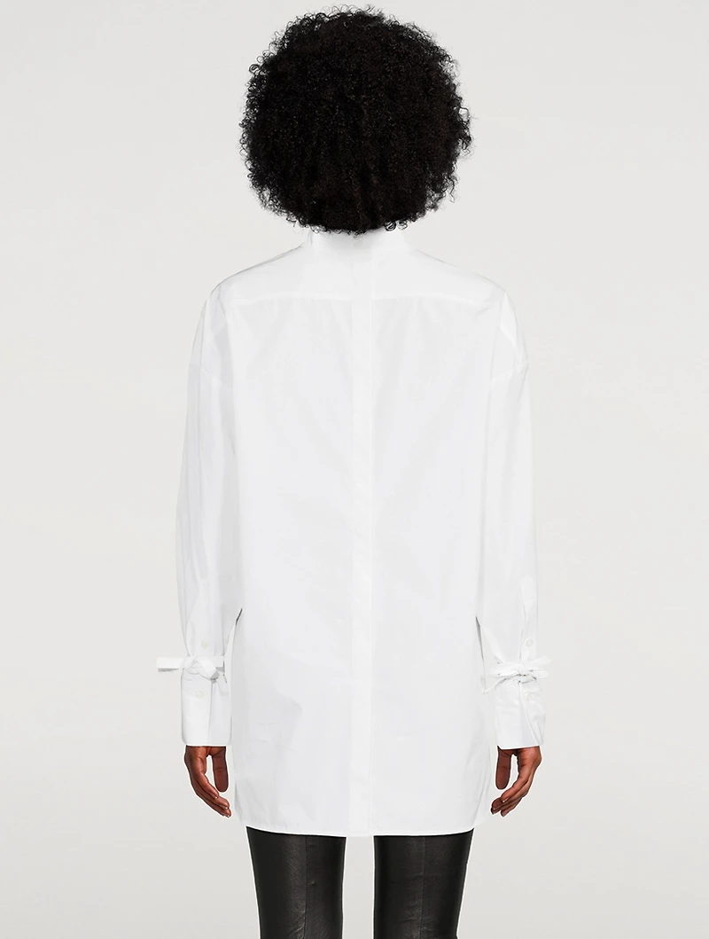 Enmedio Backwards Cotton Poplin Shirt