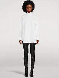 Enmedio Backwards Cotton Poplin Shirt