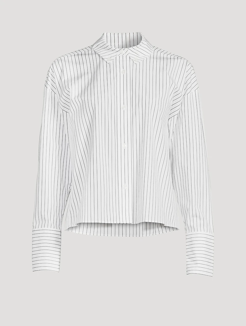 Pulau Cotton Poplin Shirt Stripe Print