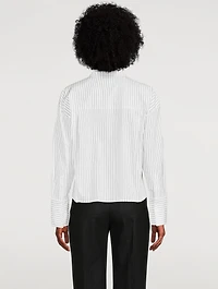 Pulau Cotton Poplin Shirt Stripe Print