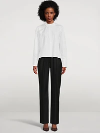 Pulau Cotton Poplin Shirt Stripe Print