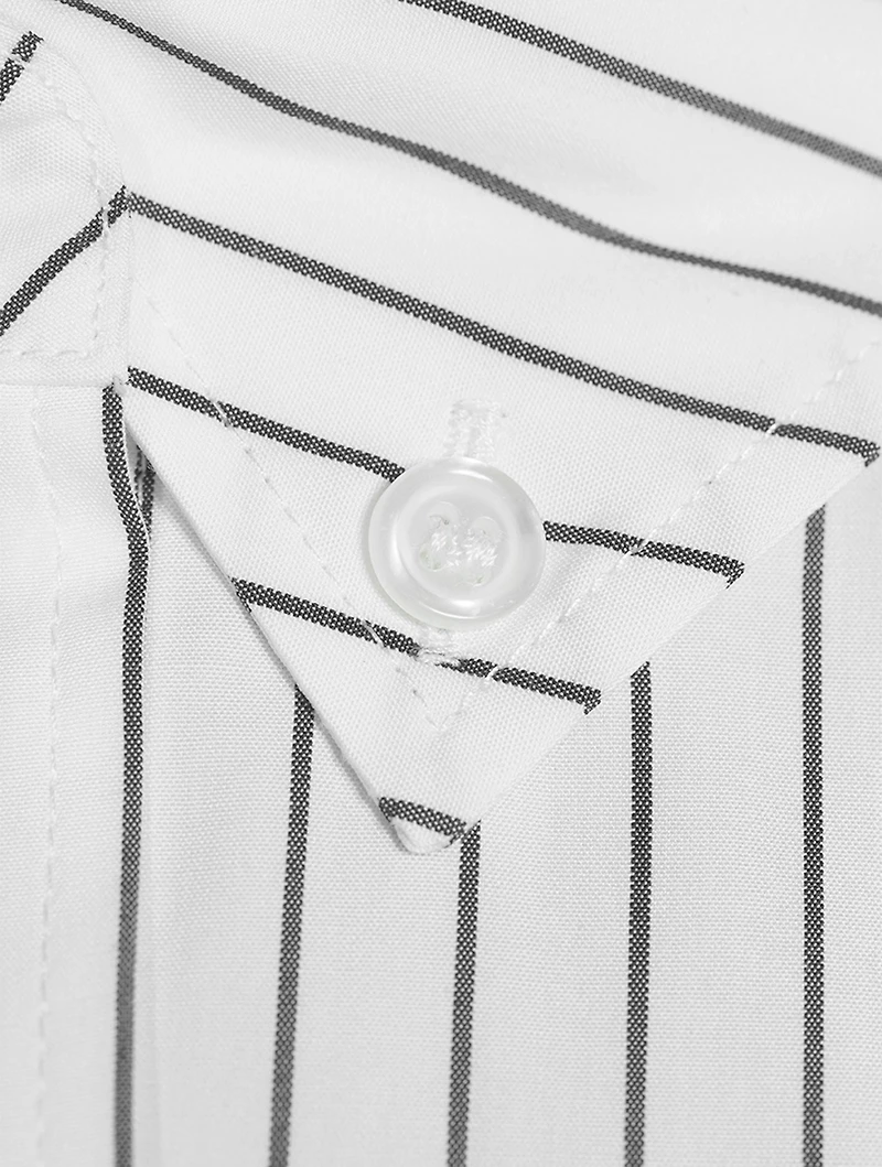 Pulau Cotton Poplin Shirt Stripe Print