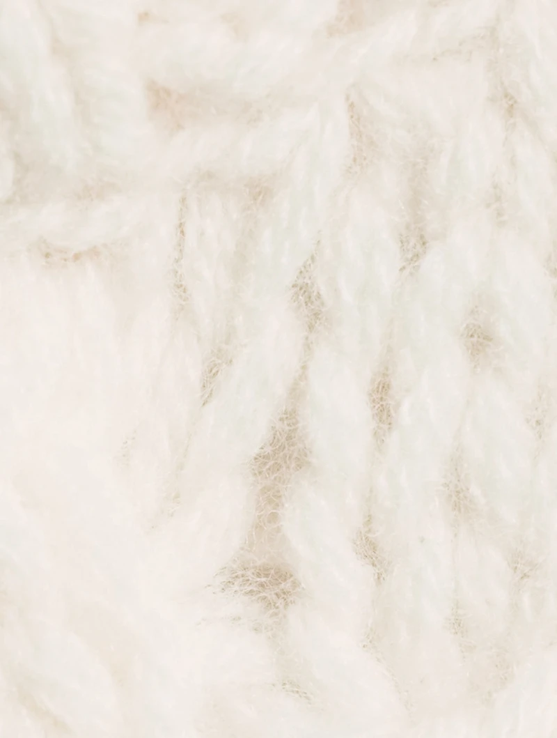 Secas Wool And Cashmere Cable-Knit Sweater
