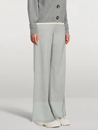 Tioman Wide-Leg Cashmere Joggers