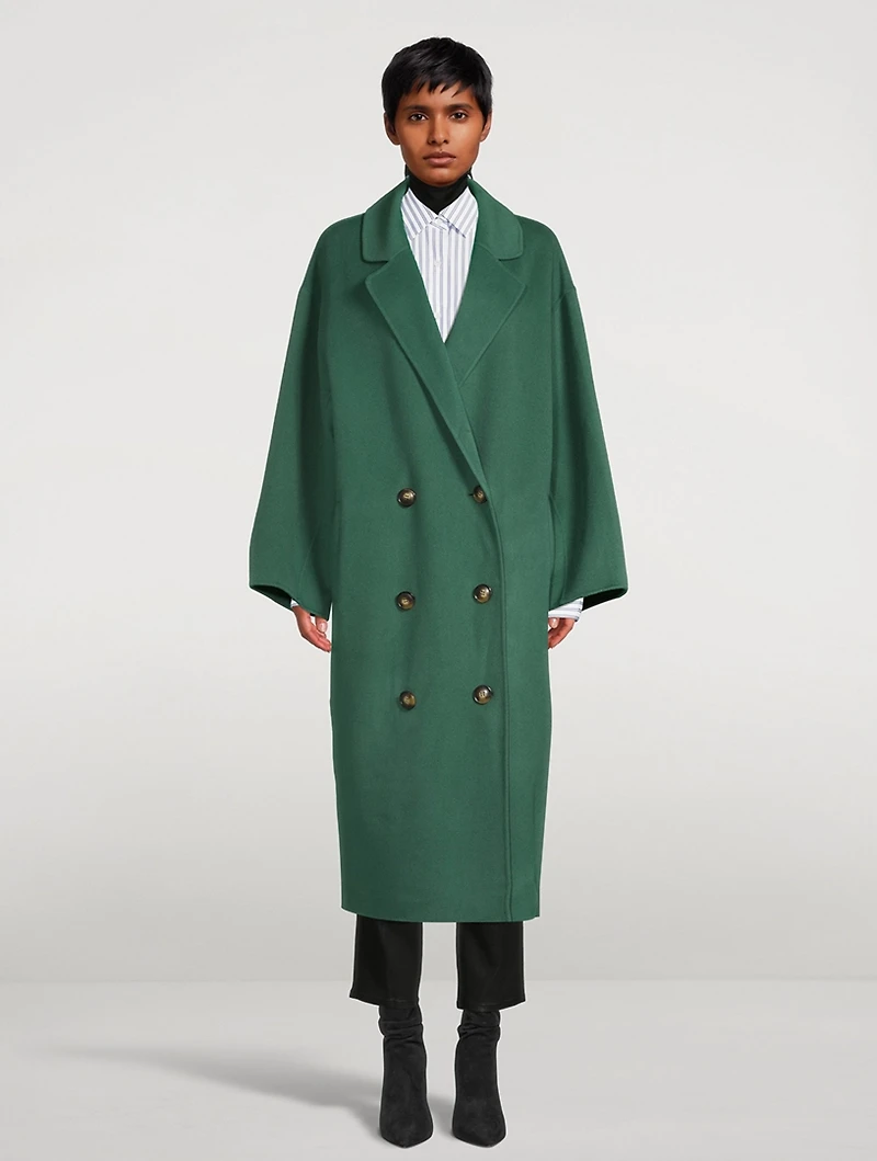 Borneo Wool And Cashmere Double-Breasted Coat