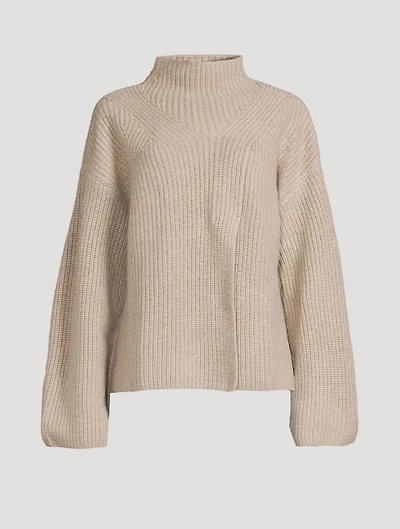 Deva Split-Front Cashmere Sweater