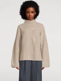 Deva Split-Front Cashmere Sweater