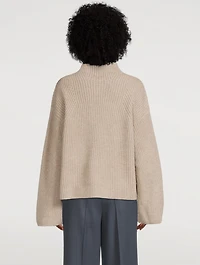 Deva Split-Front Cashmere Sweater