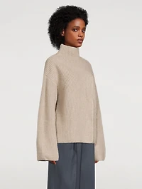 Deva Split-Front Cashmere Sweater