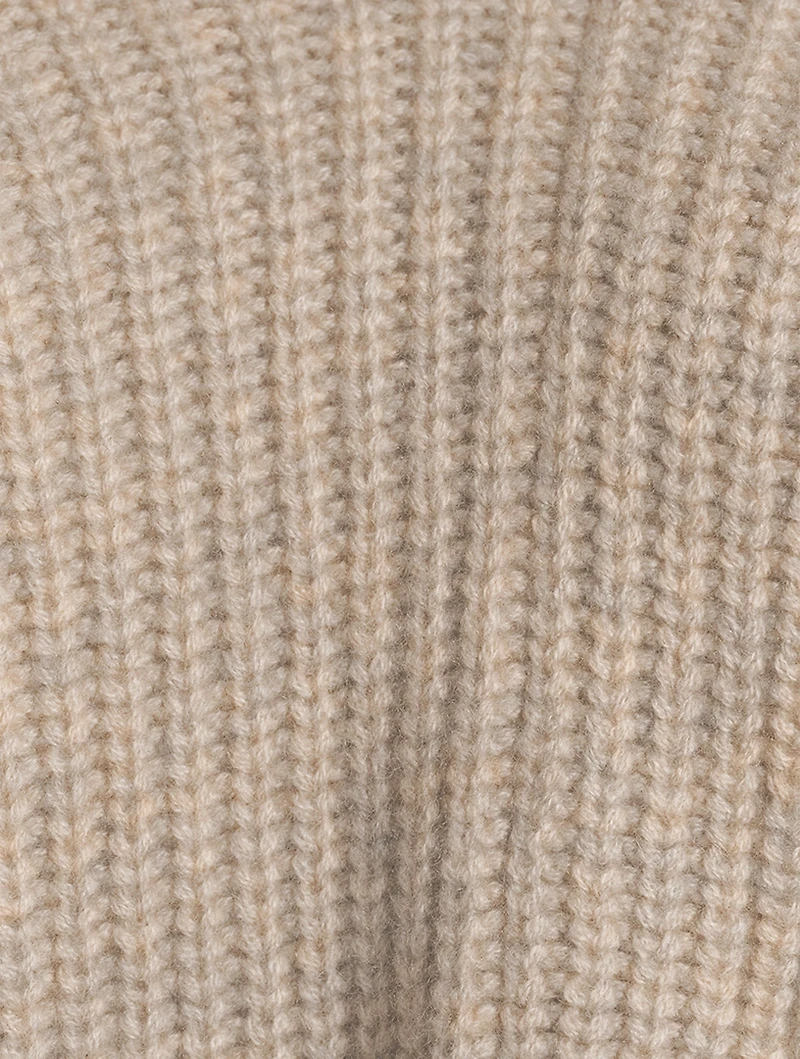 Deva Split-Front Cashmere Sweater