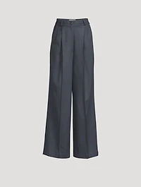 Restinga Wool Wide-Leg Trousers