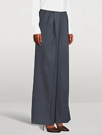 Restinga Wool Wide-Leg Trousers