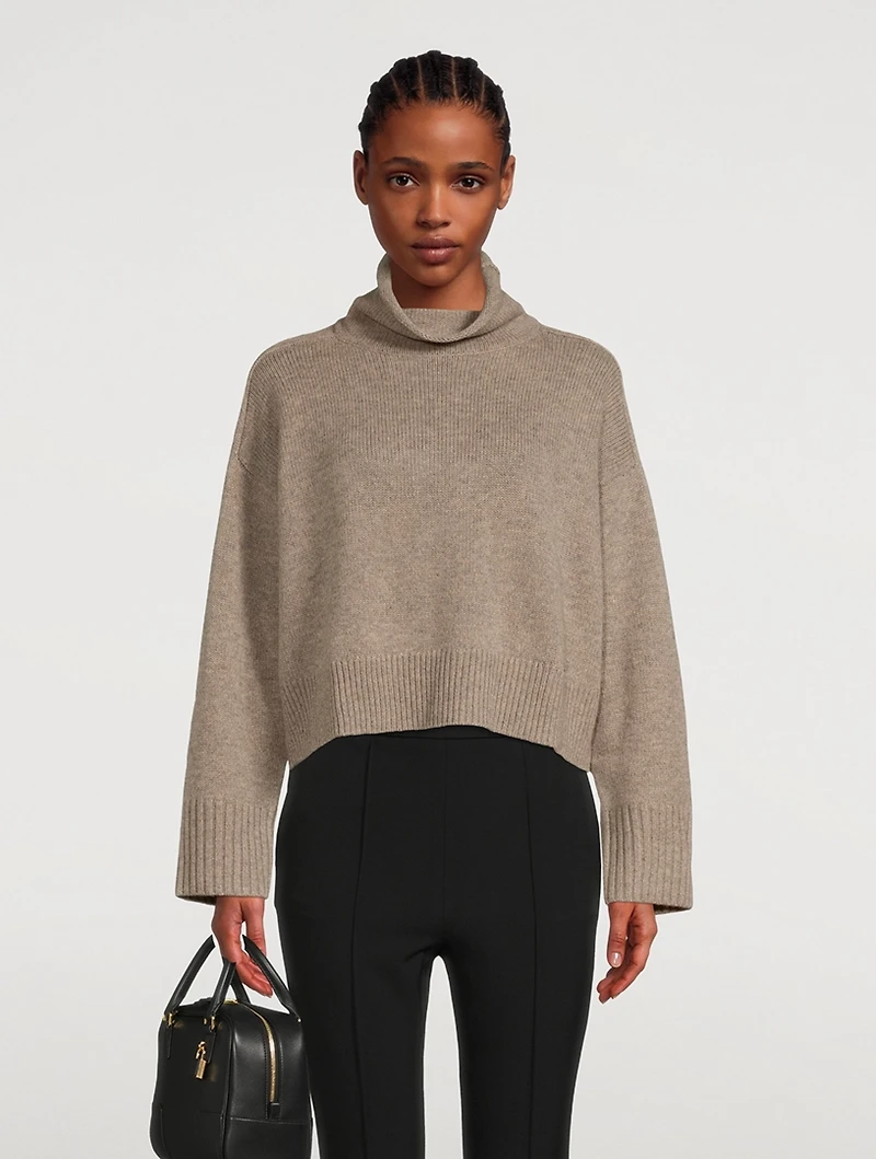 Stintino Oversized Wool And Cashmere Turtleneck Sweater