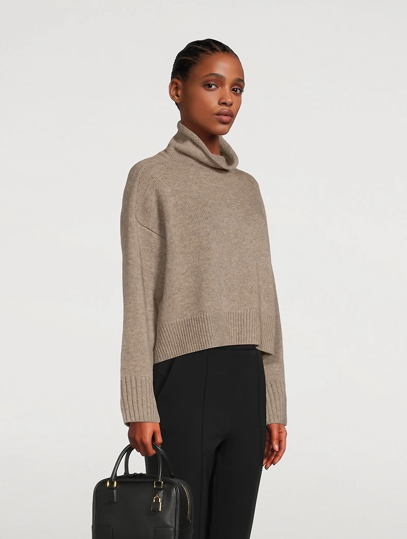 Stintino Oversized Wool And Cashmere Turtleneck Sweater