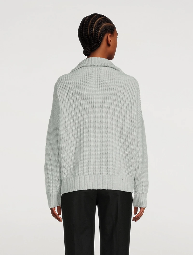 Tierra Quarter-Zip Cashmere Sweater