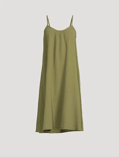 Adele Raw-Hem Slip Dress