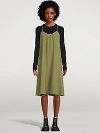 Adele Raw-Hem Slip Dress