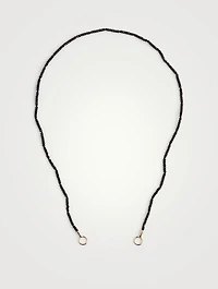 Itty Bitty 14K Gold Black Spinel Strand