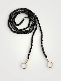 Itty Bitty 14K Gold Black Spinel Strand