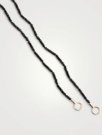 Itty Bitty 14K Gold Black Spinel Strand