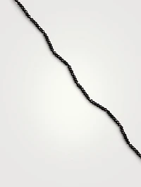 Itty Bitty 14K Gold Black Spinel Strand