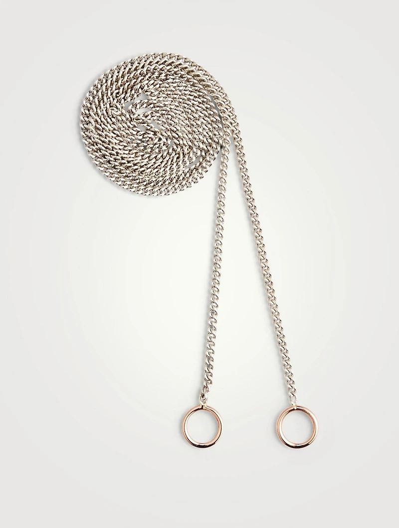 18-Inch Silver Fine Curb Chain