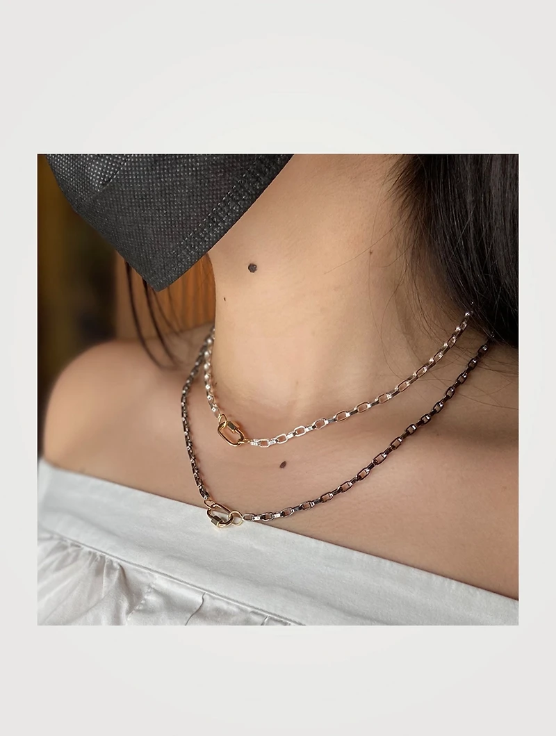 Inch Silver Biker Chain