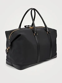 Leather And Nylon Duffle Bag