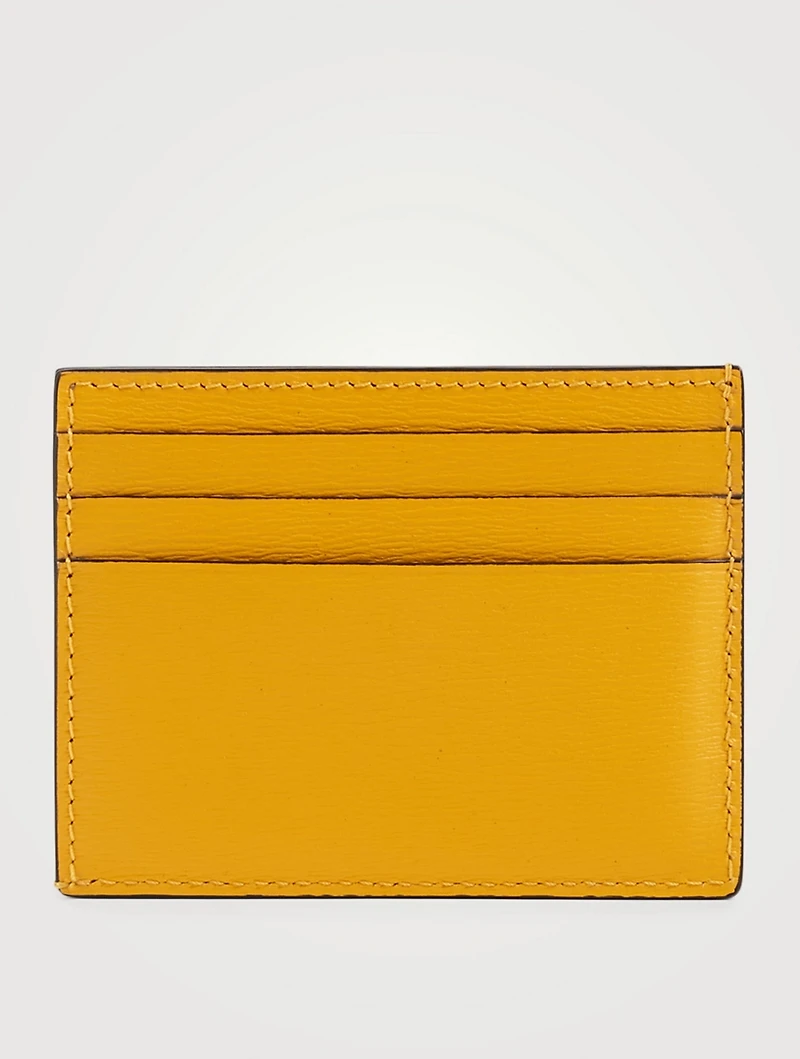 T Line Leather Card Holder
