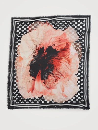 Paper Bloom Biker Skull Scarf