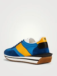 James Fabric And Suede Sneakers