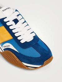 James Fabric And Suede Sneakers