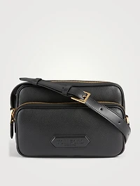 Leather Double-Zip Messenger Bag