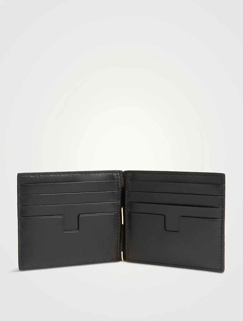 Croc-Embossed Leather Bifold Wallet