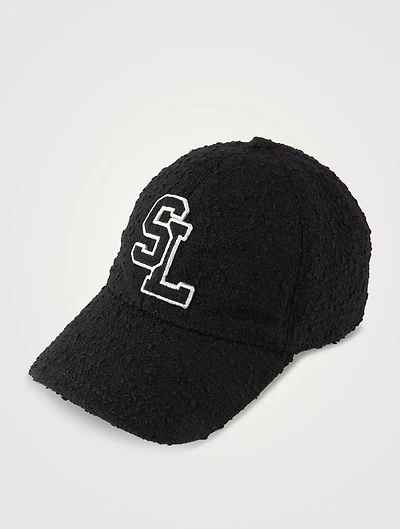 Bouclé Tweed Wool Baseball Cap